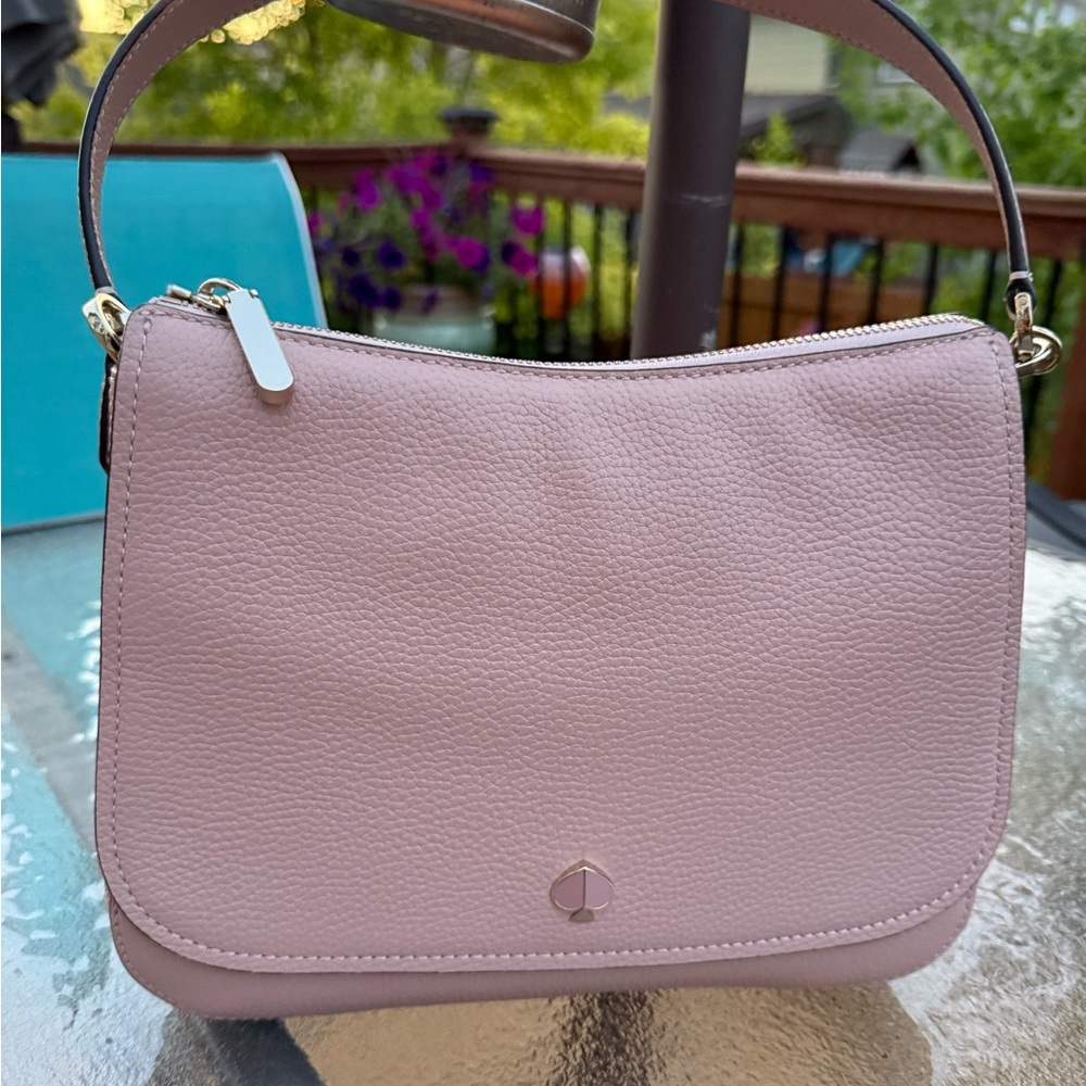 Kate Spade Pink Shoulder Bag with Minimalist Design